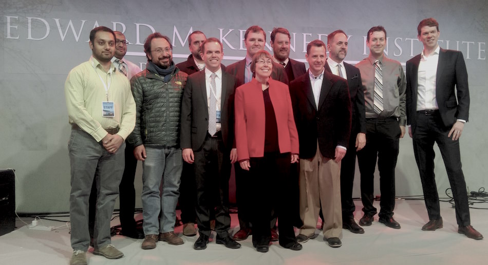 Members of ESI Design's team and our EMKI production partners from Control Group and Gigantic Mechanic.